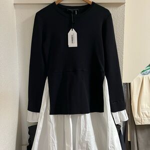 NWT - English Factory Black and White Dress